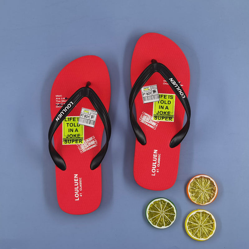 Men's Summer Outdoor Flip-flops Couple Beach Flip Flops