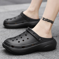 Men's Outdoor Hole Summer Thick Sole Increased Sandals