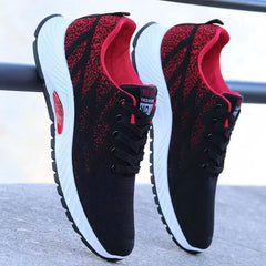 Men's Summer Comfortable Breathable Mesh Flying Woven Sneakers