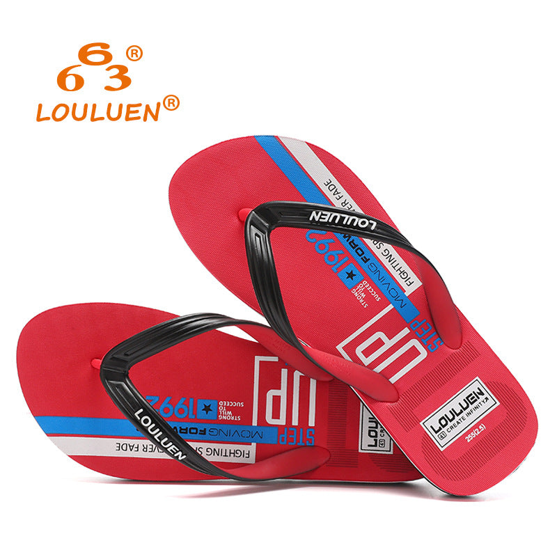 Men's Outdoor Personality Trend Youth Less Beach Flip Flops