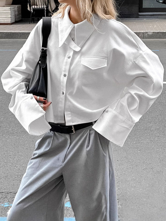 Loose Commuter Long-Sleeved Shirt