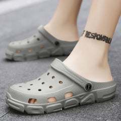 Women's & Men's Hole Trendy Korean Style Soft Bottom Beach Sandals