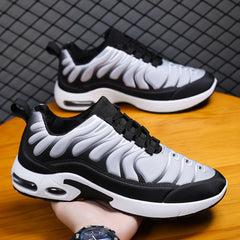 Men's Spring Breathable Mesh Lace Running Fashionable Sneakers