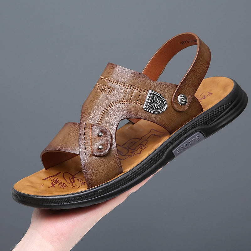 Men's Trendy Soft Bottom Outer Wear Dual Sandals