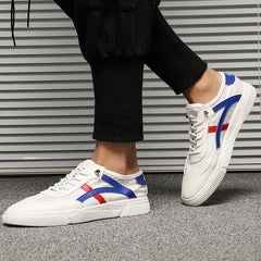 Men's Summer Versatile Mesh Sports White Sneakers