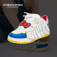 Letter Splicing Vintage Bread Trendy Sports Sneakers