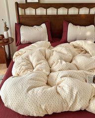 Camille French Polka Dot Bedding Set - Cream