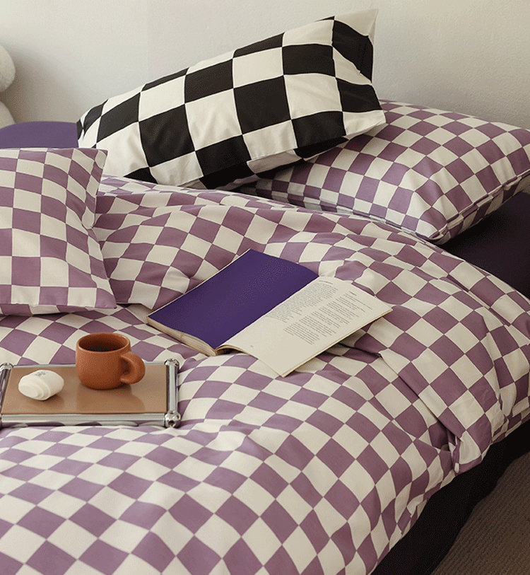 Chess Bedding Set - Brown