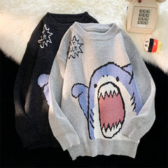 Shark Clapping Pattern Sweater