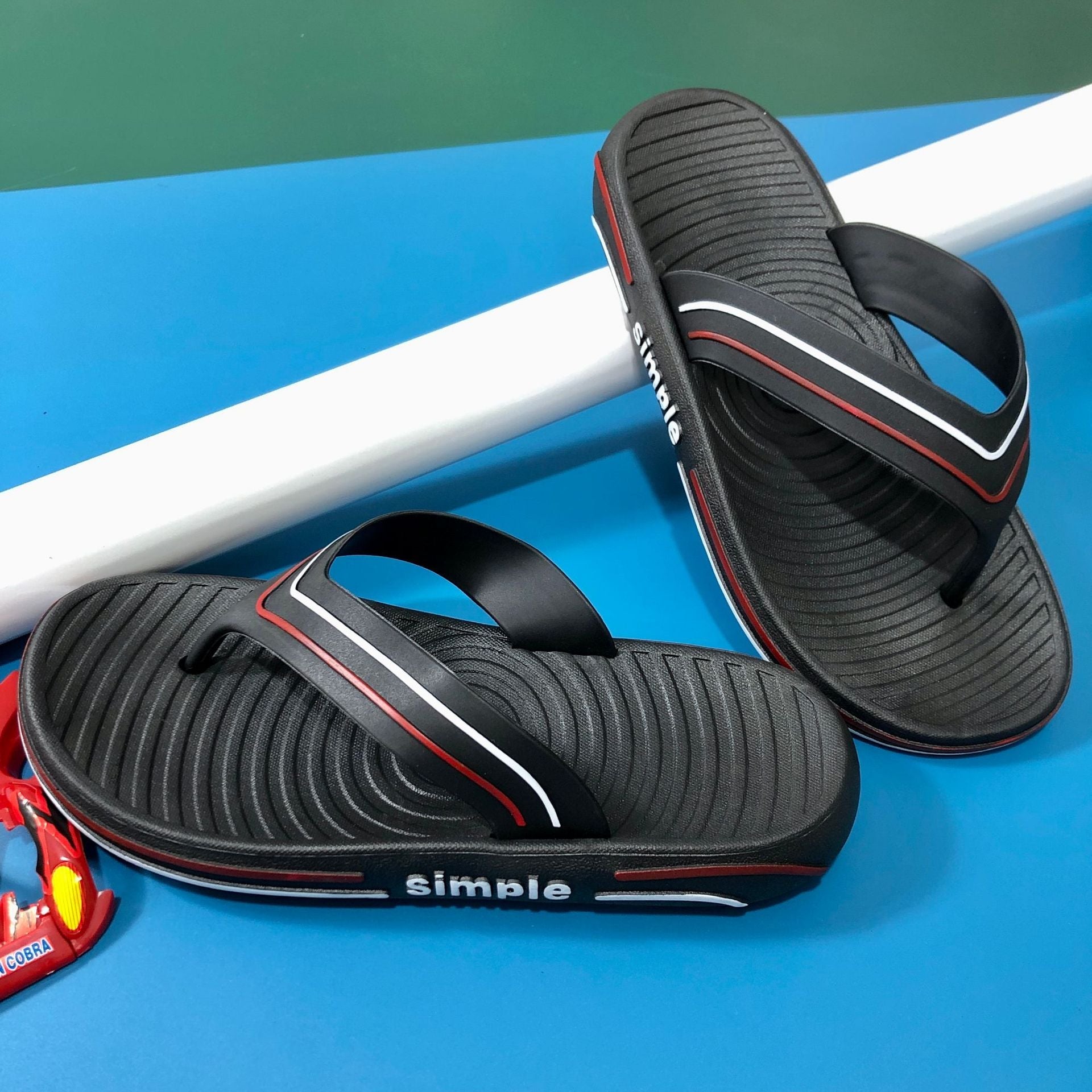 Men's Indoor Flip-flops Trendy Plastic Flip Flops