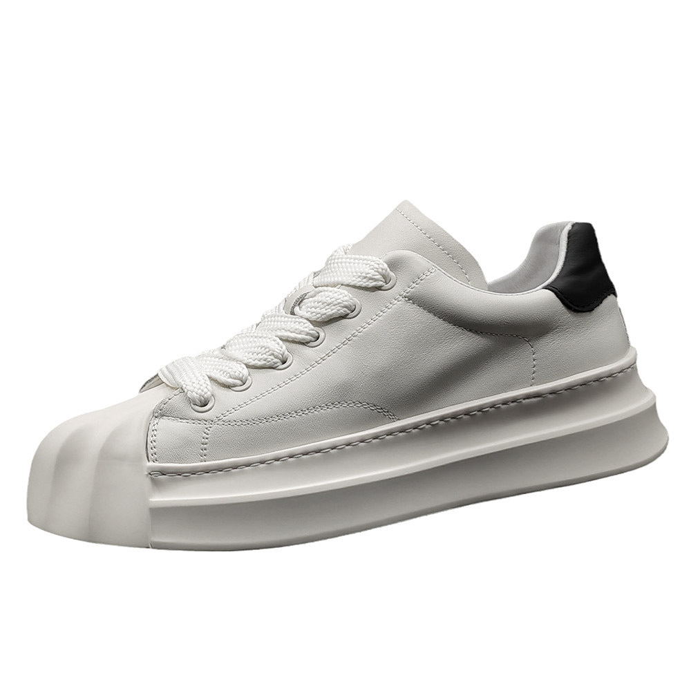 Men's Mcqueen White Trendy Versatile Sports Top Layer Sneakers