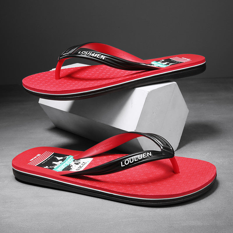 Trendy Unique Men's Beach Flip-flops Outdoor Flip Flops