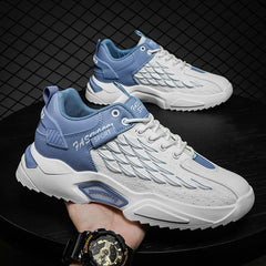 Herren Sport Frühling Flying Woven Scale Mesh Atmungsaktive Sneakers