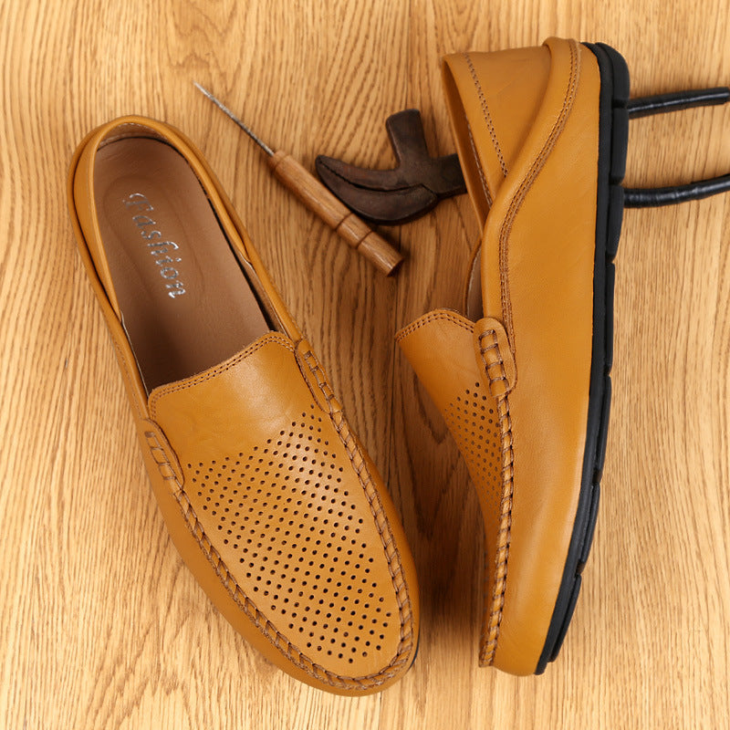 Zapatos casuales de conducción de verano de talla grande para hombre