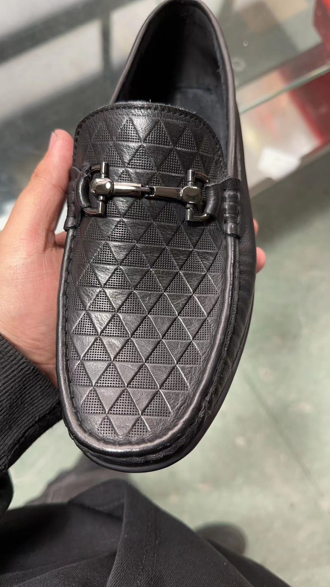 Mocasines de conducción cómodos con suela blanda y un pedal para hombre