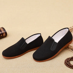 Men's Old Beijing Cloth Tendon Bottom Pumps Canvas Shoes