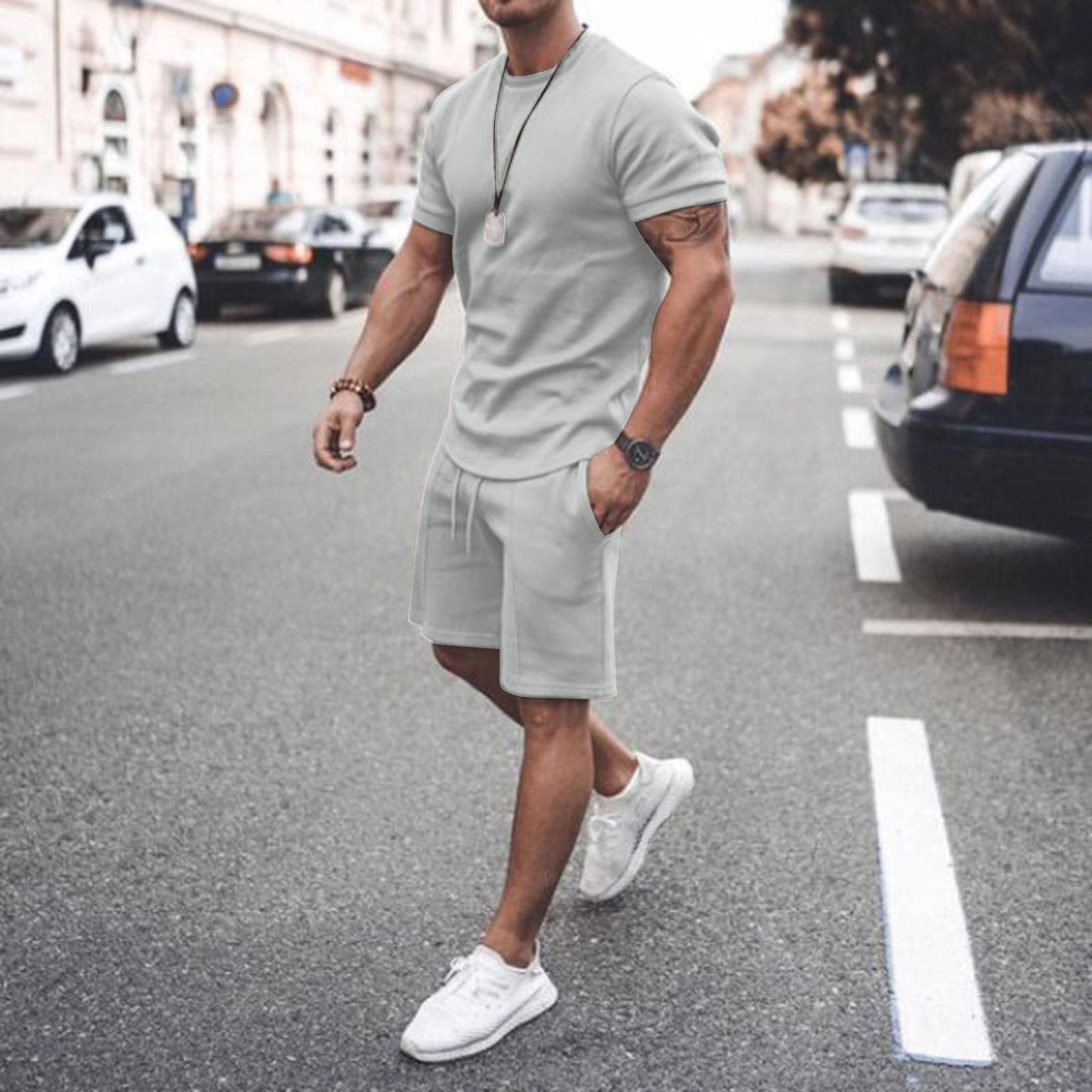 Short-Sleeved Shorts Suit Sports Casual Suit