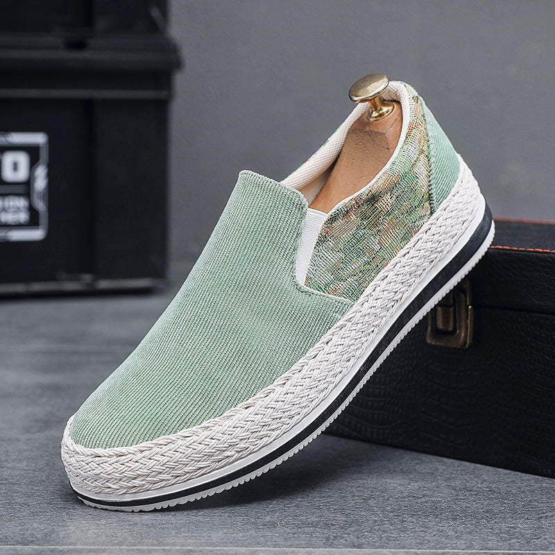 Men's Summer Breathable Soft Bottom Slip-on Board Men's Shoes