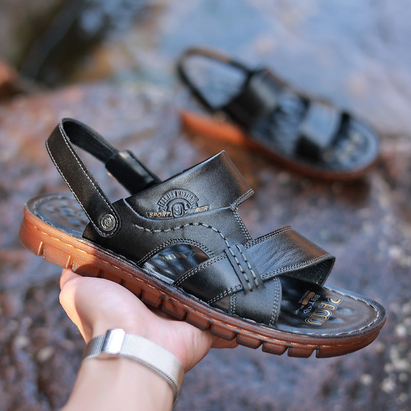 Sandalias de playa gruesas y transpirables para hombre, únicas