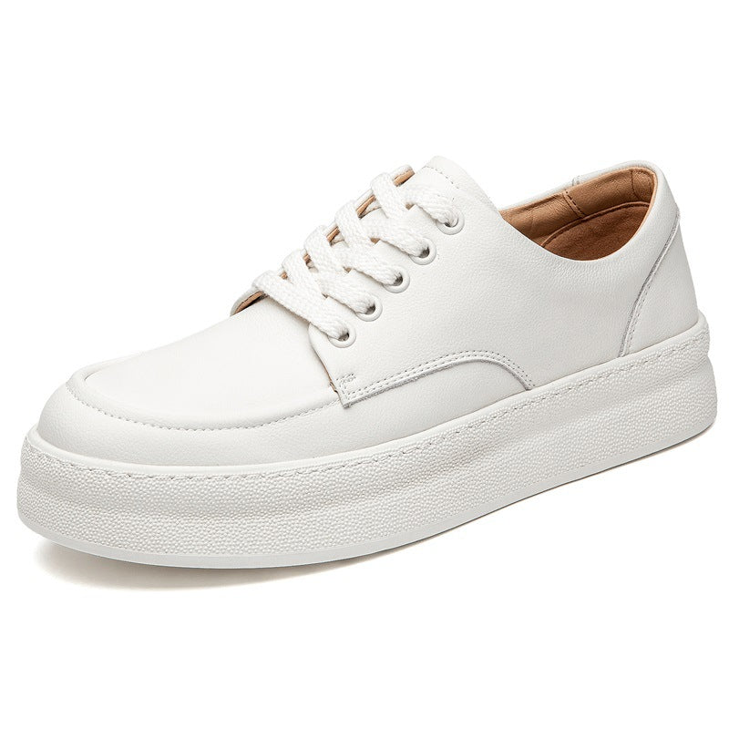 Men's White Korean Style Breathable Trendy Sneakers