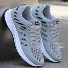 Men's Autumn Running Flying Woven Breathable Casual Shoes