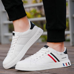 Graceful Elegant Men's Summer White Sneakers