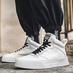 Men's Board Trendy Joker White Sneakers