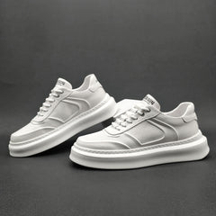 Men's White Affordable Luxury Board Sneakers