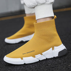 Men's Large Size Sock Breathable Korean Casual Shoes