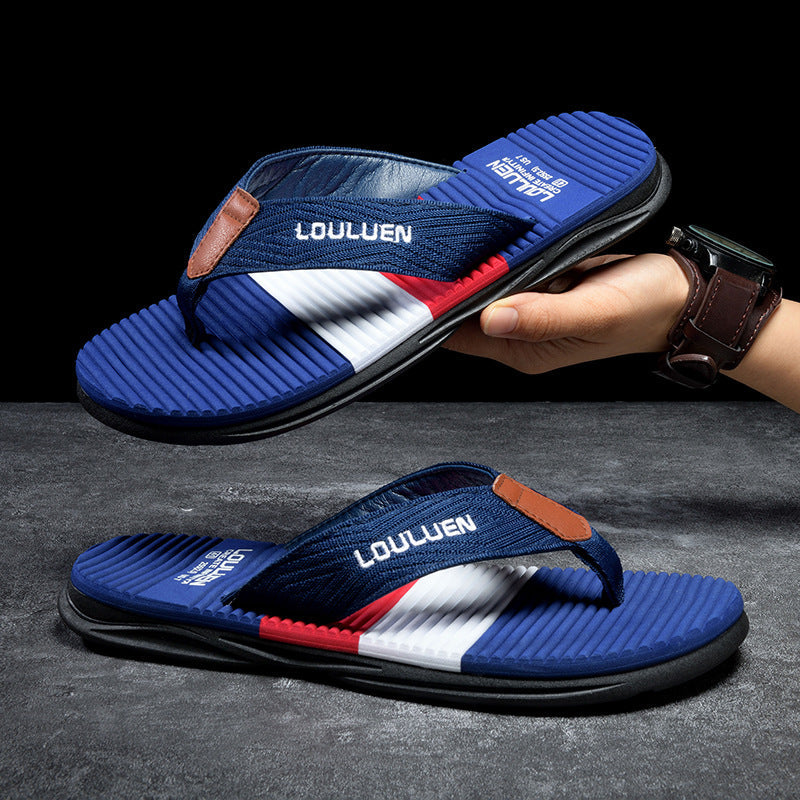 Pantuflas de playa de verano de goma para hombre