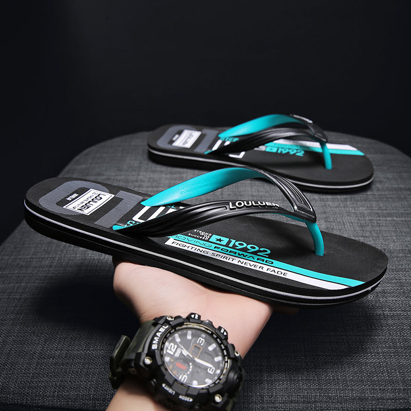 Men's Outdoor Personality Trend Youth Less Beach Flip Flops