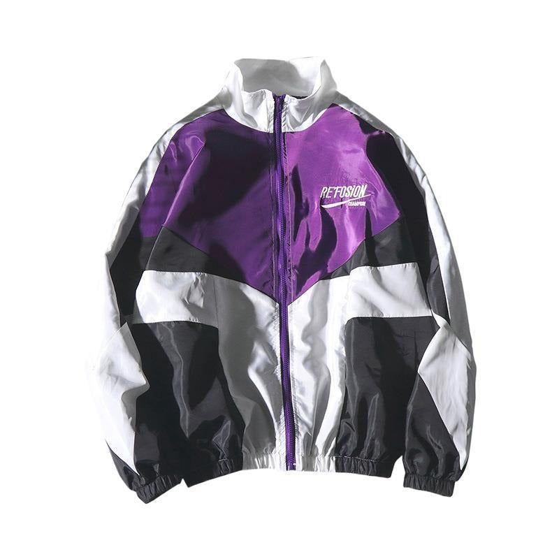 Colorblock Sports Windbreaker Jacket
