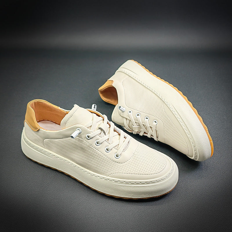 Innovative Slouchy Casual Men's White Sneakers