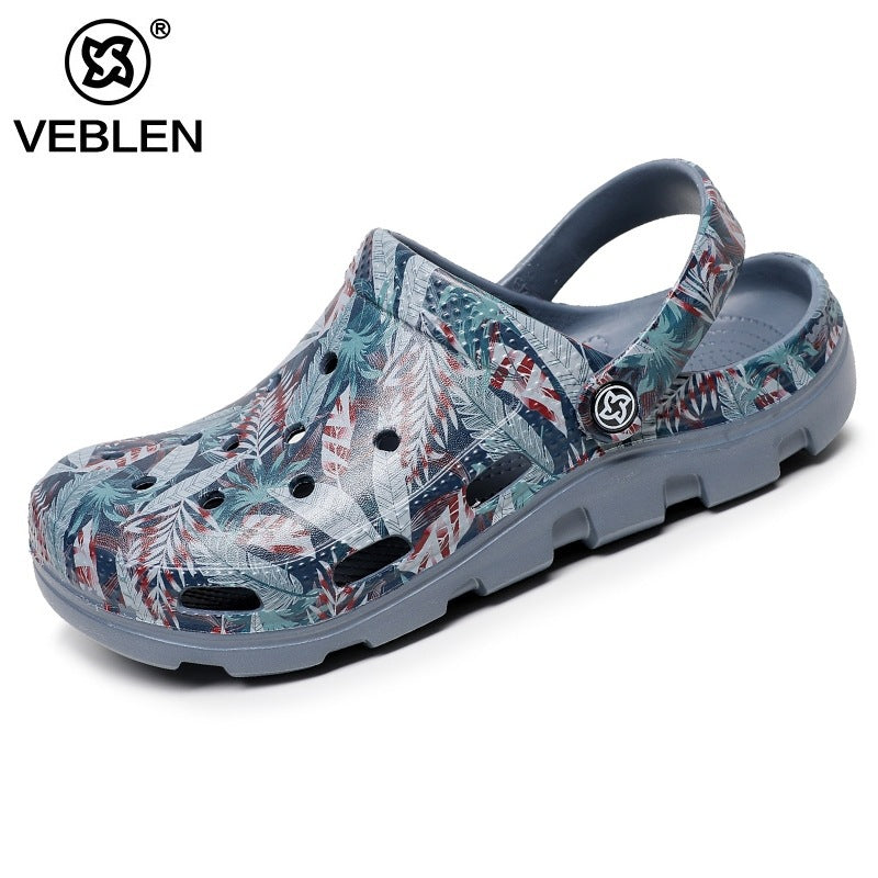 Sandalias de verano con agujeros y suela gruesa para exteriores para hombre