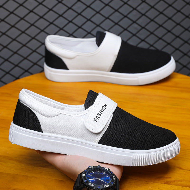 Men's Large Versatile Korean Style Trendy Velcro Sneakers