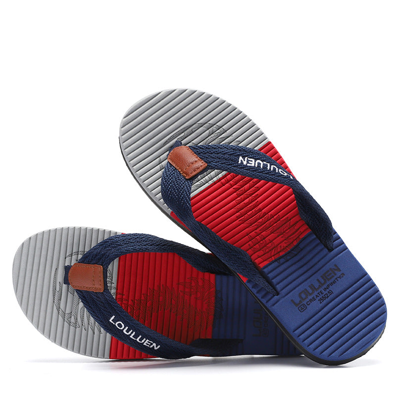 Trendy Herren Sommer Flip-Flops Strand Outdoor Flip Flops