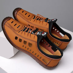 Versatile Men's Bottom Hollow Hole Breathable Sandals