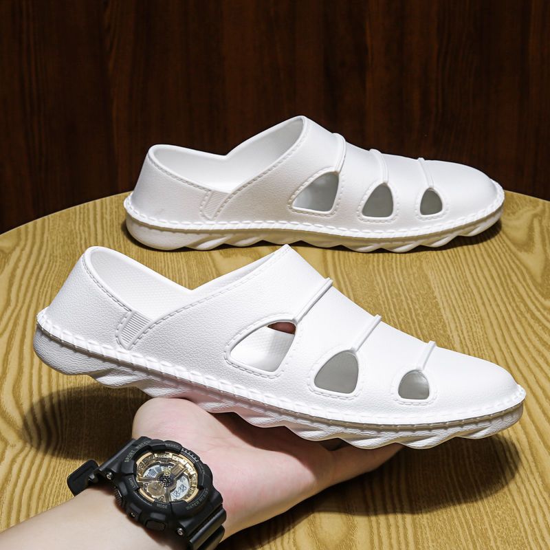 Chanclas de playa con suela suave y punta cerrada para hombre