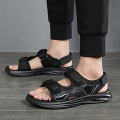 Sandalias coreanas suaves con velcro para conducir al aire libre de verano para hombre