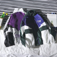 Colorblock Sports Windbreaker Jacket