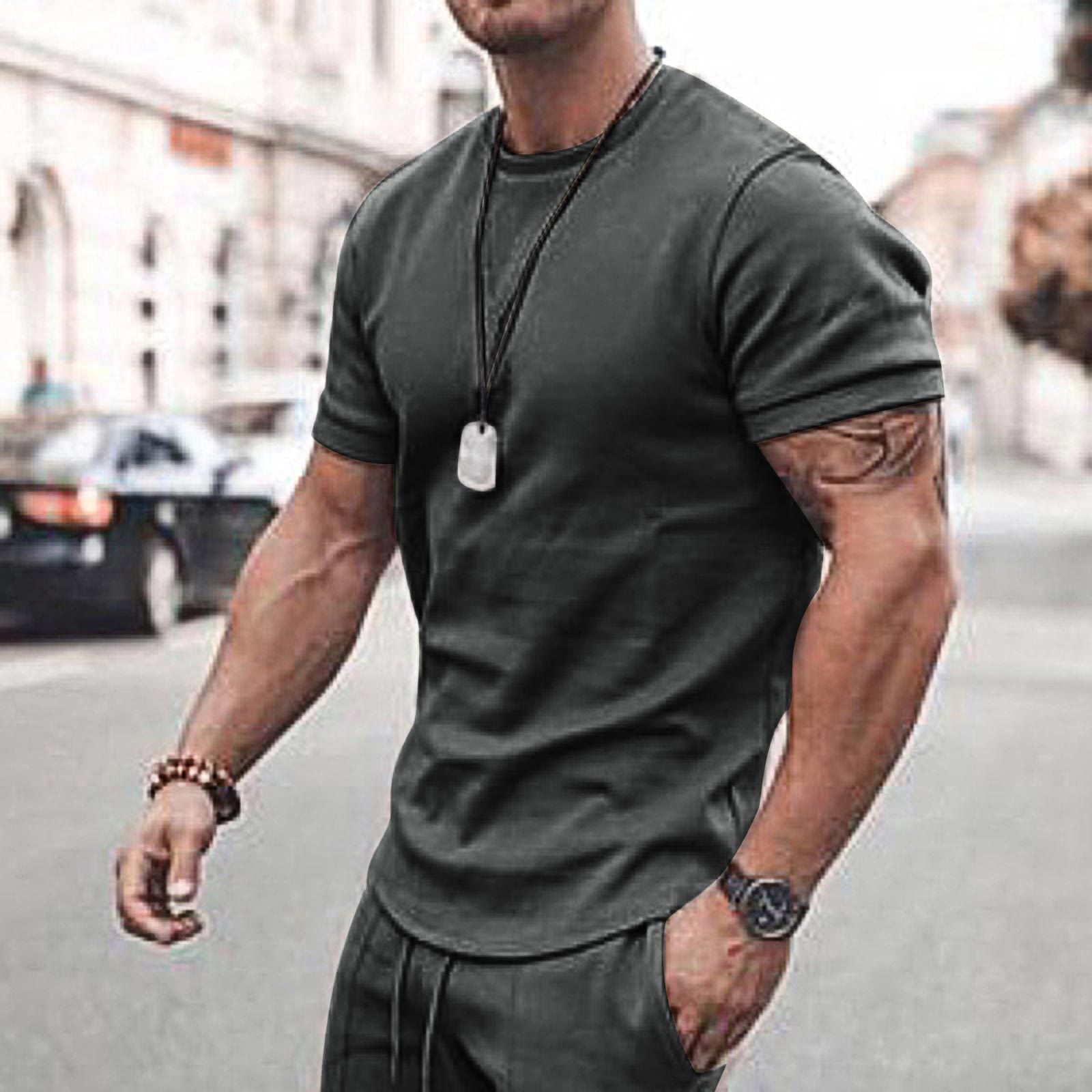 Short-Sleeved Shorts Suit Sports Casual Suit