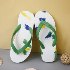 Women's & Men's Crab Color Matching And Summer Beach Flip Flops