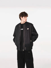 Double Zipper Crew Jacket
