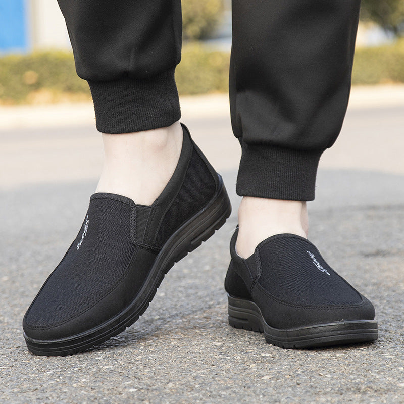 Unique Men's Breathable Pumps Soft Bottom Canvas Shoes