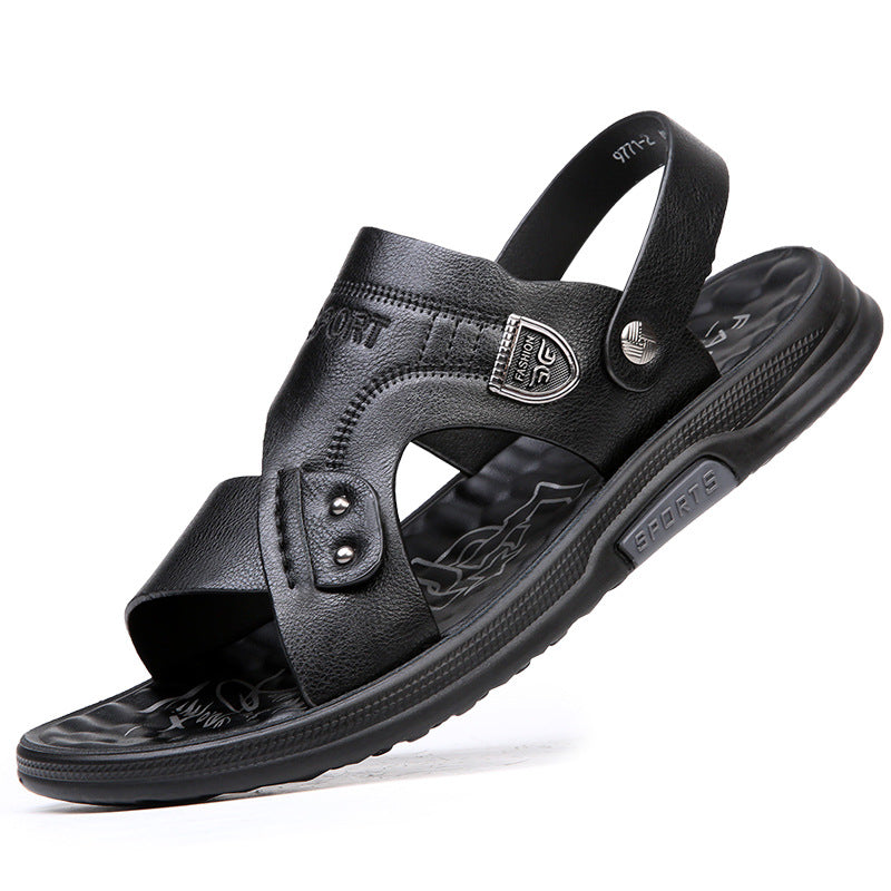 Trendy Herren-Außenbekleidung mit weicher Sohle und Doppelsandalen