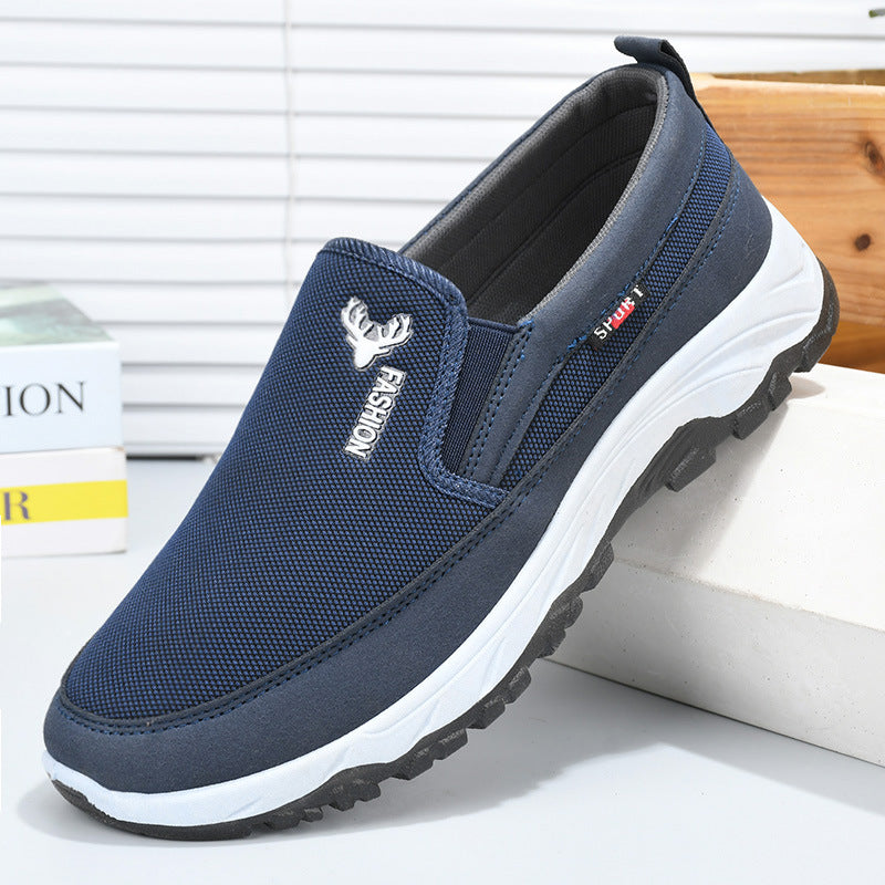 Hermosos y elegantes zapatos de lona con tacón de tela Beijing para hombre