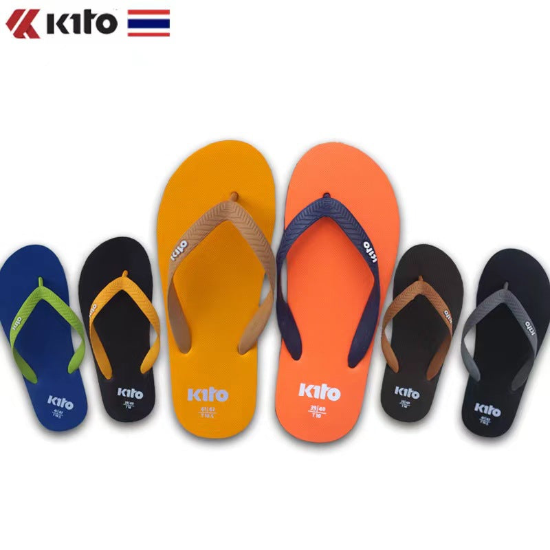 Women's & Men's Thailand Imported Rubber Beach Couple Flip Flops