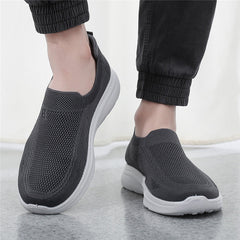 Klassische Slip-on-Canvas-Schuhe aus altem Stoff für Papa