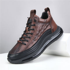 Men's Embossed Sports Elastic Band Trendy Sneakers