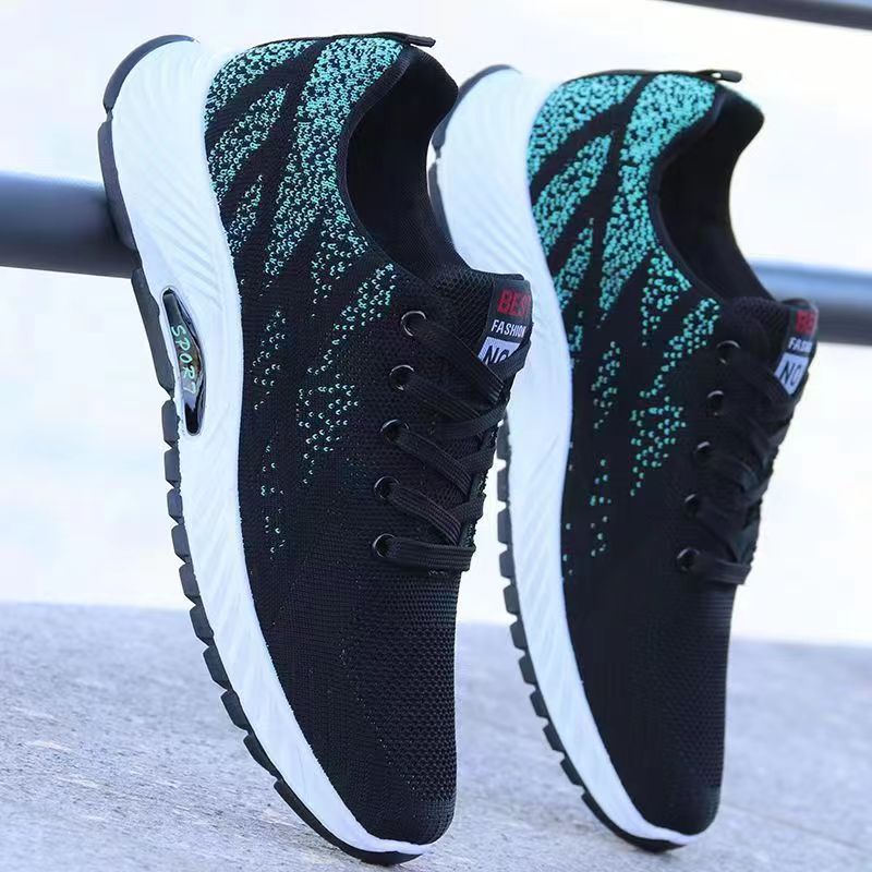 Men's Summer Comfortable Breathable Mesh Flying Woven Sneakers